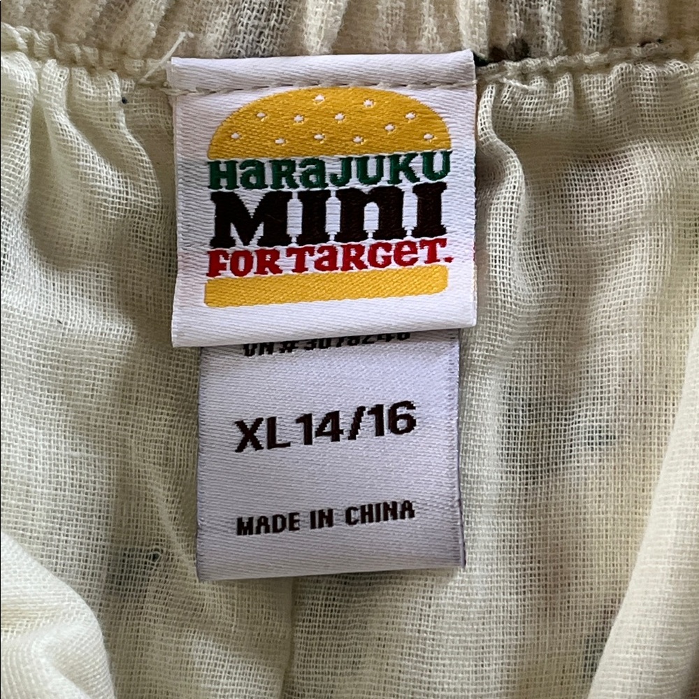 Harajuku Mini for Target Strawberry Cotton Gauze Skirt Gwen Stefani NWT Size XL - Picture 3 of 10